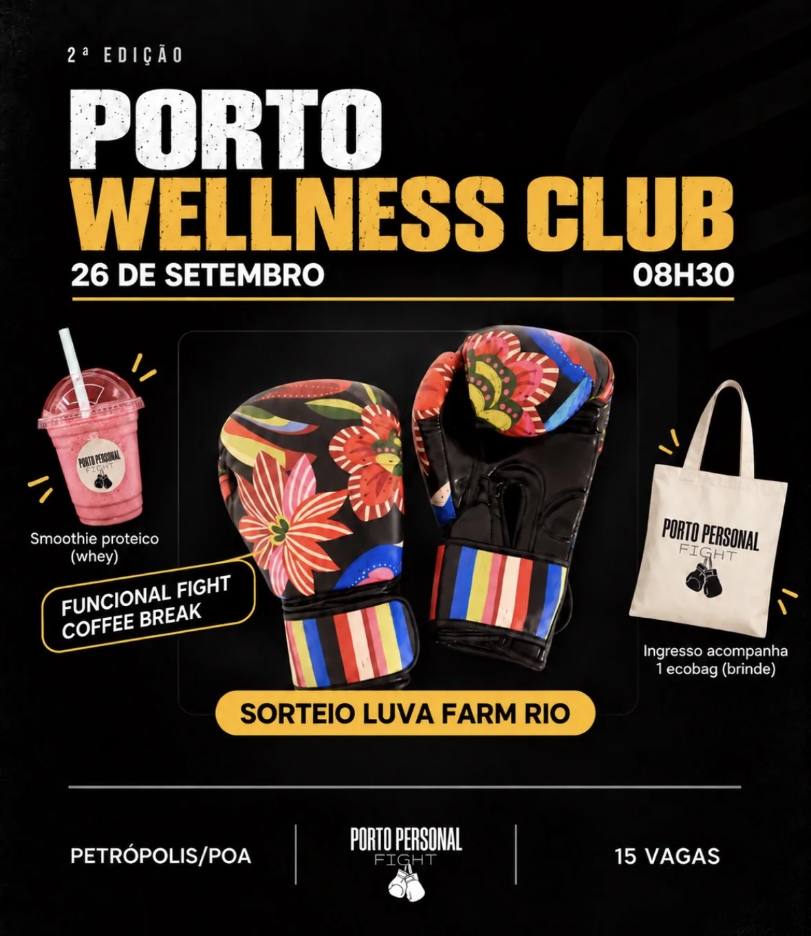 Porto Wellness Club #2, 26 de setembro às 8h30 em Porto Alegre